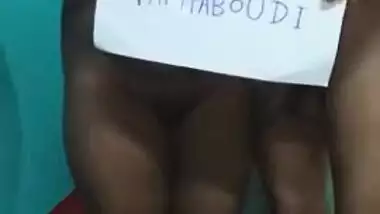Sultry Desi couple posing naked to advertise their XXX porn channel