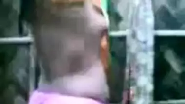 Indian Aunty's HUGE Boobs Show while bathing