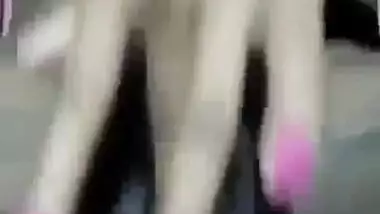 Hairy pussy village girl fingering on cam
