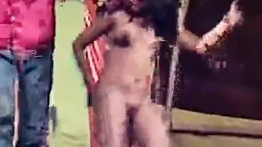 North Indian village record dance showing nude dance