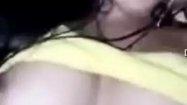 Lonely Desi girl demonstrates beautiful tits during the porn video call