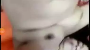 Booby bhabhi stripping off red night gown