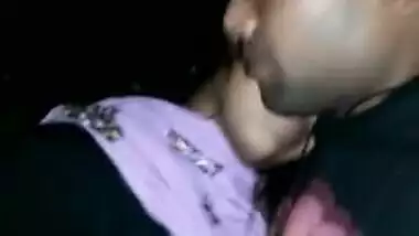 Indian has sexy full lips so young man wants to kiss them outdoors