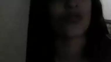 hot indian girl recording herself