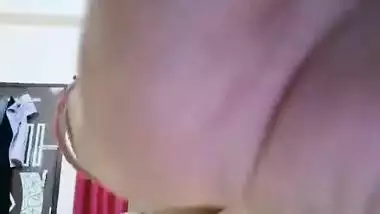 Indian Bhabhi masturbating pussy with imported dildo