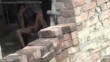 Nepali girl fingering outside during phone sex