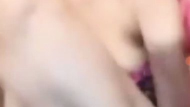 Bangla girl strips and fingers her pussy in video call sex