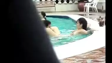 Couple Fucks In A Public Pool