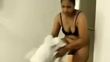 Desi woman takes a shower before taking part in porn entertainment
