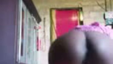 Village chick hikes up dress to reveal her XXX ass and pussy online