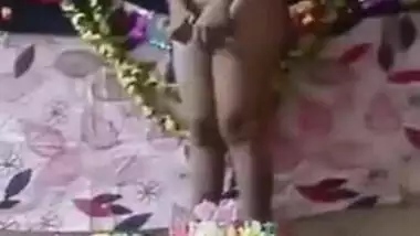 Desi nude cutie stripping in front of lover in his birthday
