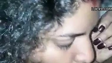 Mallu chechi blowjob to husband after return from Dubai