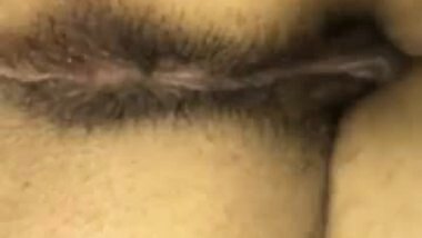 Sleeping Indian wife butt massage