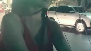 Desi big boobs beautiful babe in local transport