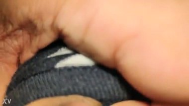 Indian chick playing with my nuts pressing tits after party sex