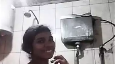 Lankan Black Girl Bathing