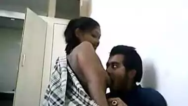 Desi lover sucking gf boobs