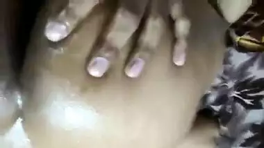 Super Hot Wife oily round Ass hard fucked by Hubby Firend