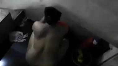 Sexy chubby Indian aunty nude in bathroom caught by hidden cam