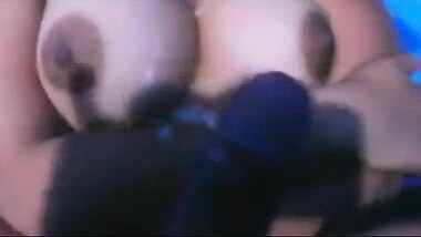 Punjabi aunty with big boobs receives cum splash