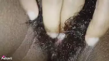 Srilankan Teen Girl show & Mustrabationg her small hairy tights Pussy | අම්මෝ ඒක