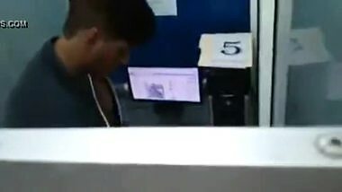 Hot Hand Job In Cyber Cafe