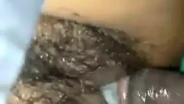 Desi bhabhi hairy pussy fucked by condom cover dick at midnight