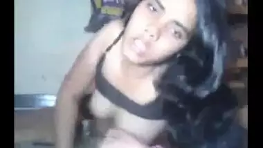 Hindi college girl masturbating for her cousin