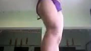 Indian school Girl Taking Video of her for Boyfriend