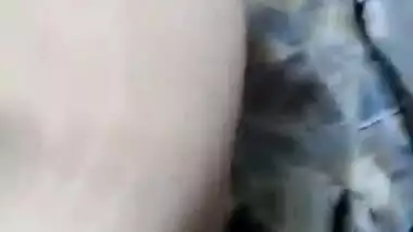 Shy Desi aunty boobs captured while fucking