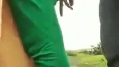 Desi lover outdoor quick suck & doggu fuck