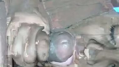 Bhabhi giving desi blowjob with cleavage show