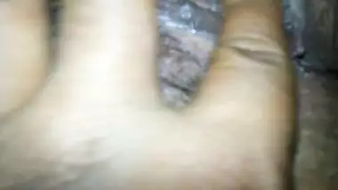 Fingering her Wet Hairy Pussy