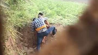 Hidden cam outdoor sex of village couple
