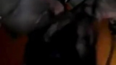 Pretty wife giving blowjob to hubby