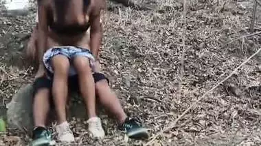 Village Young Teen Couple Sneaky Sex in the Forest