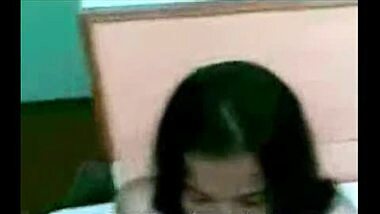 Indian college babe boobs pressed and foreplay