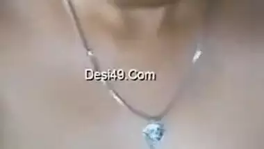 Indian teen with big eyes and pierced nostril shows what she has got