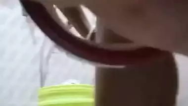 Bengali boudi stripping nighty and showing huge boobs