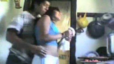 Indian teen’s hot sex in the kitchen