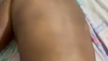 Man drills a South Indian lady’s ass in the doggy style