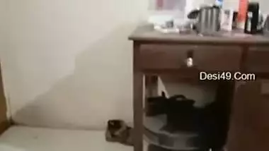 Lazy Desi wife is too lazy to do porn so the cameraman just films her