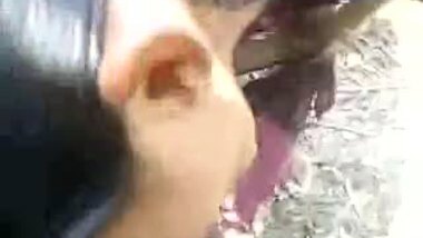 South Indian Aunty's BIG Boobs, young Girl BJ at outdoor