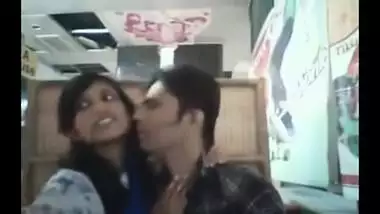 Indian college teen cafe romance with lover