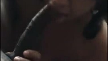 NRI girl sucking her BF'S Black Dick 